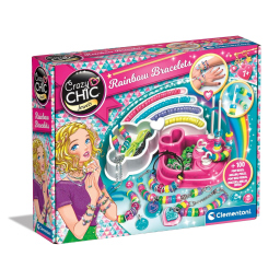 Clementoni Crazy Chic Rainbow Bracelets – Kit Braccialetti Creativi