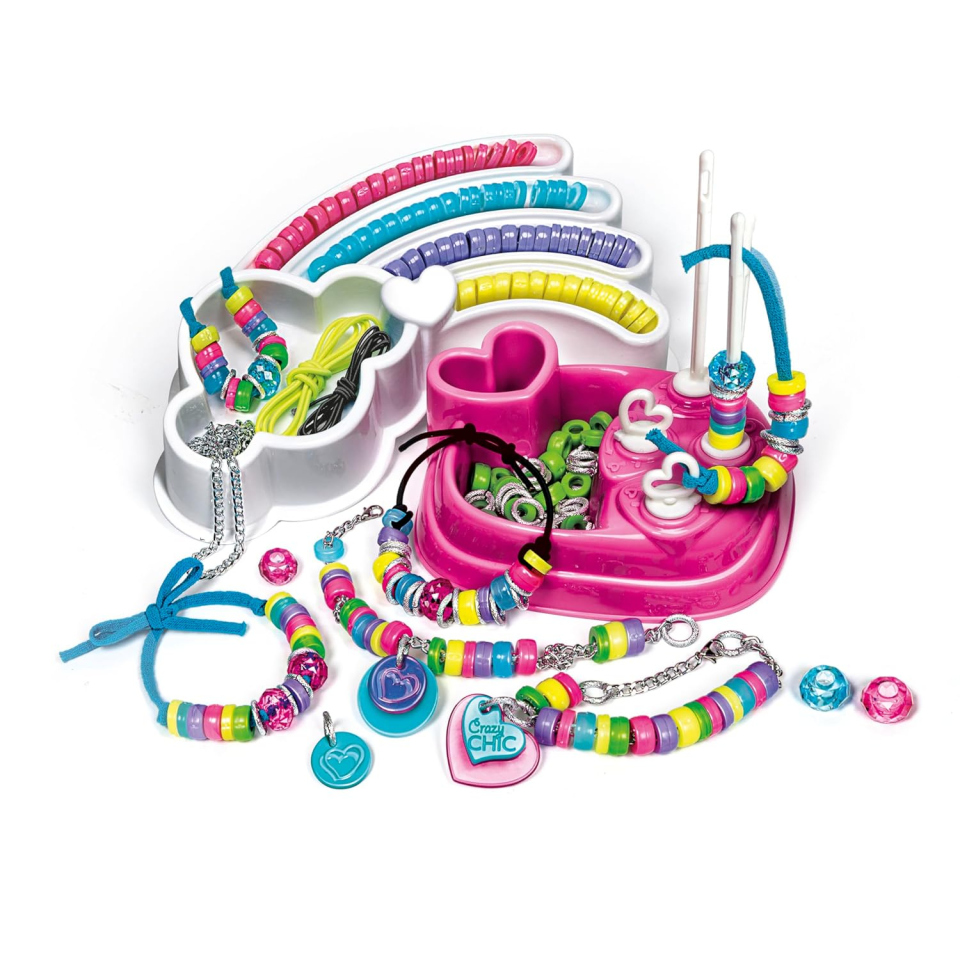 Clementoni Crazy Chic Rainbow Bracelets – Kit Braccialetti Creativi