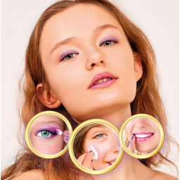 Clementoni Crazy Chic Make-up Unicorn Mirror – Trousse Trucchi Lavabili con Ring Light