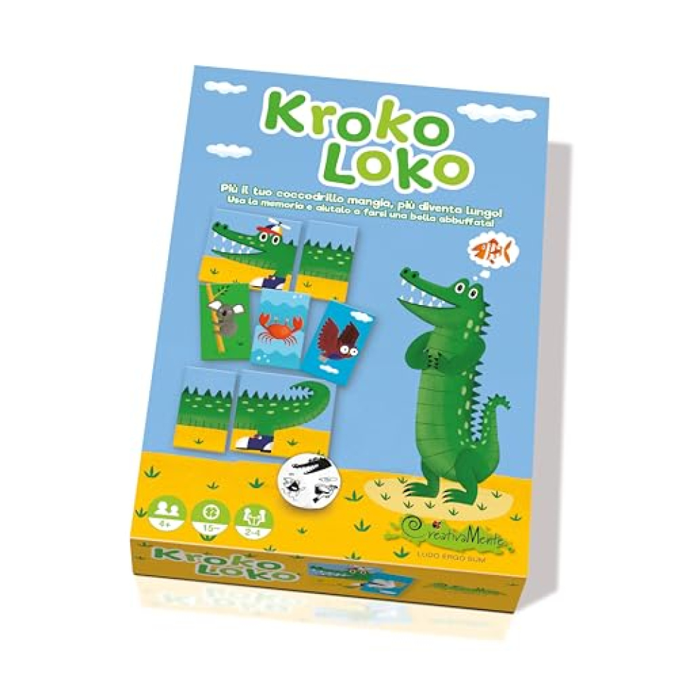 CreativaMente Kroko Loko gioco da tavolo di memoria