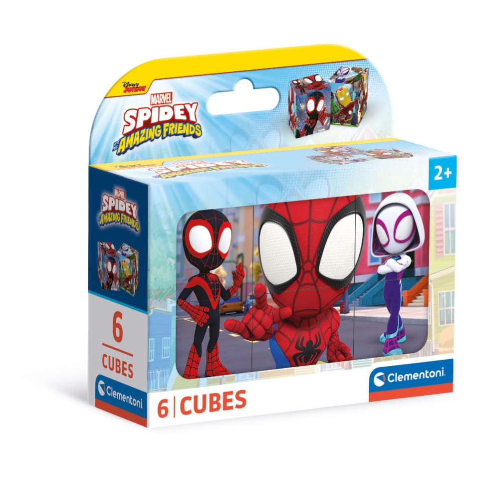 Cubi Puzzle Clementoni Spidey and His Amazing Friends – 6 Pezzi dai 2 Anni