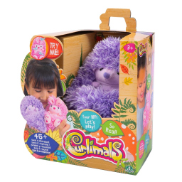 Curlimals Higgle riccio peluche interattivo viola, dai 3 anni