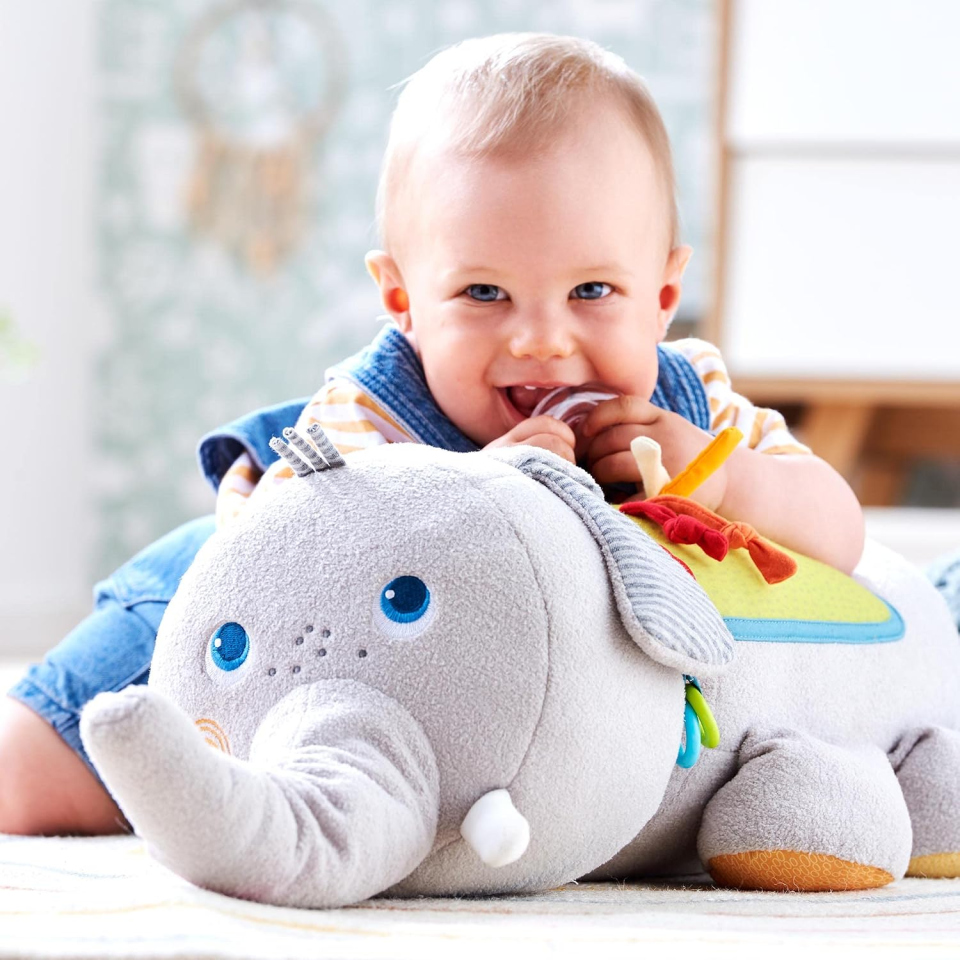 Cuscino di Risveglio Elefante HABA – Gioco Sensoriale dai 6 Mesi