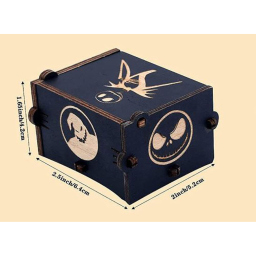 Cuzit Nightmare Before Christmas carillon in legno