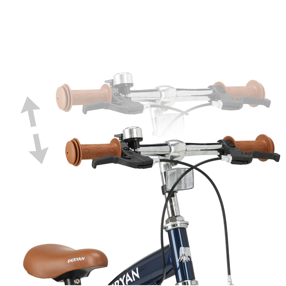 Deryan Bici Bambino 12 Pollici 3 in 1 – Sella e Manubrio Regolabili
