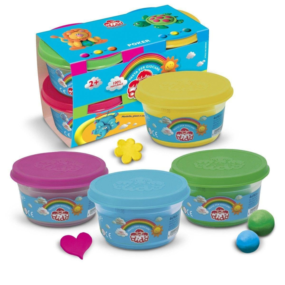 Didò pasta da modellare 4 barattoli da 100 g