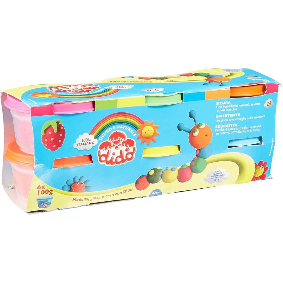 Didò pasta da modellare 6 barattoli da 100 g
