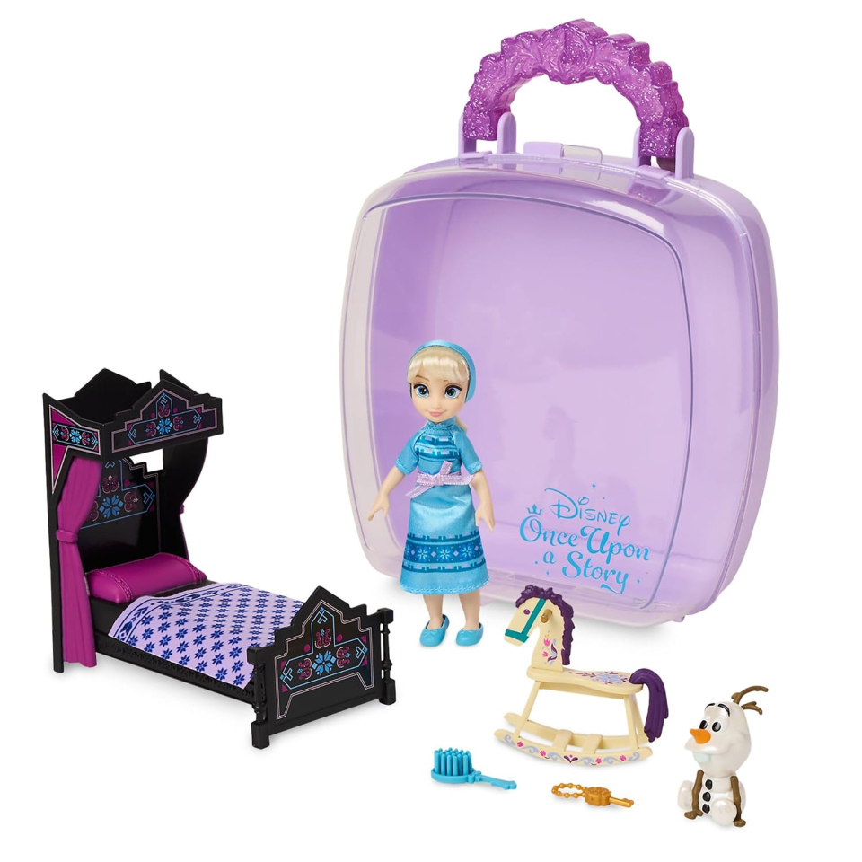 Disney Frozen mini bambola Elsa con Olaf e custodia
