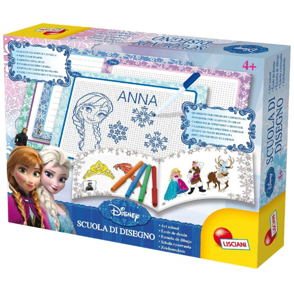 Disney Frozen Scuola di Disegno con lavagnette e pennarelli