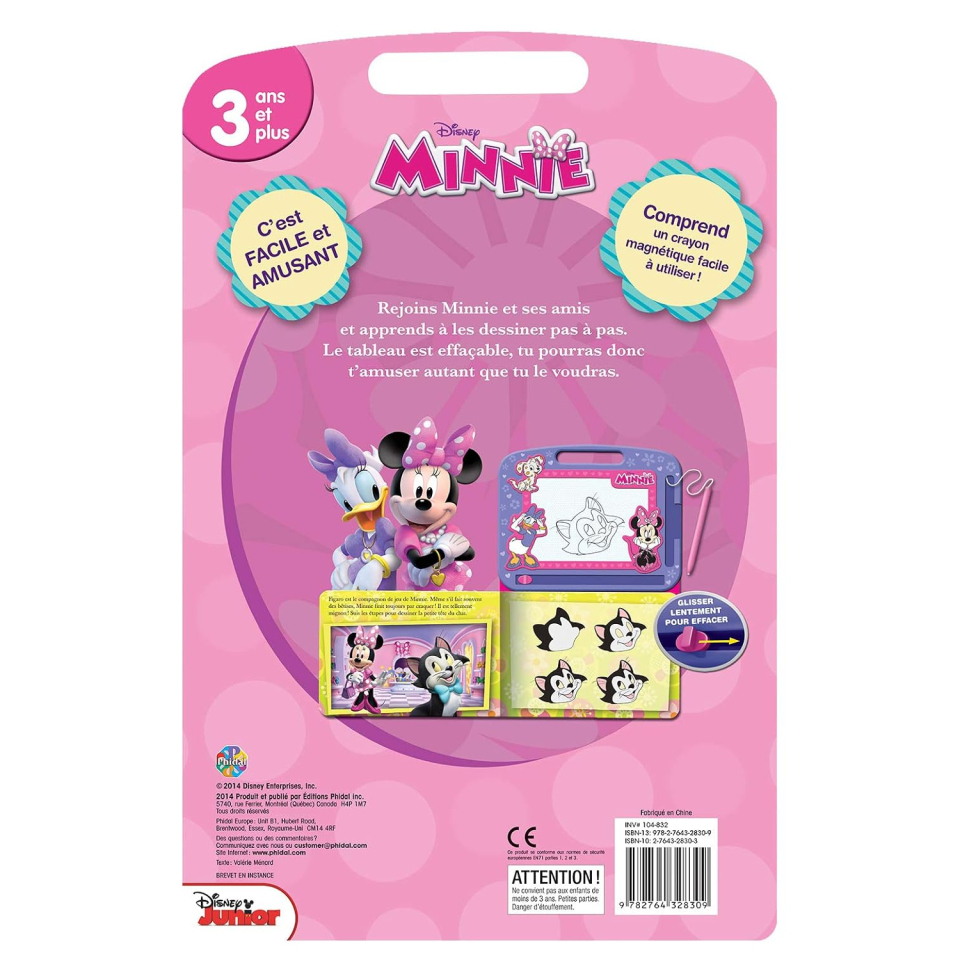 Disney Minnie libro con lavagna magnetica e penna