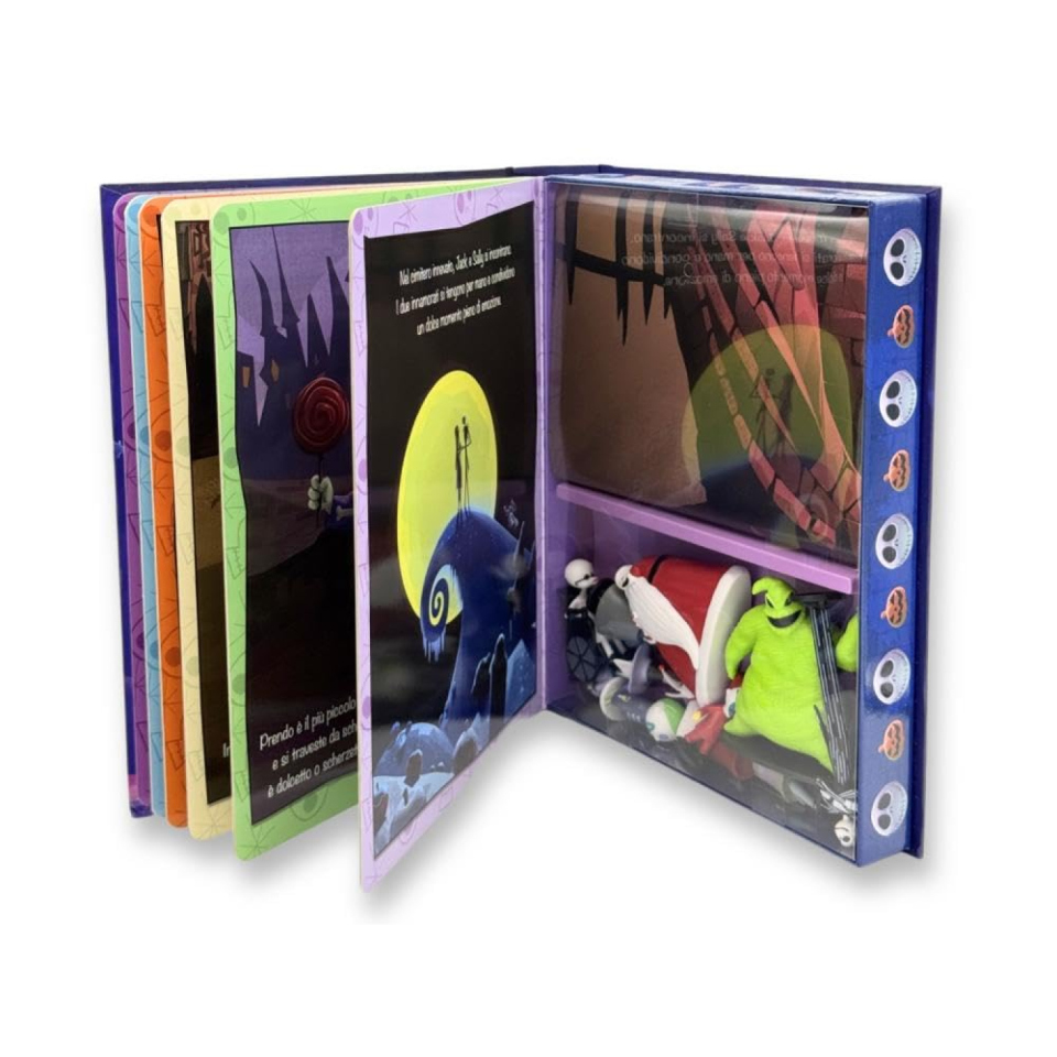 Disney Nightmare Before Christmas pupazzetti e libro illustrato