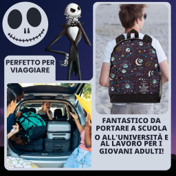 Disney Nightmare Before Christmas zaino nero capiente