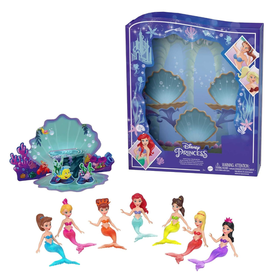 Mattel Disney Princess mini bambole Ariel e sorelle