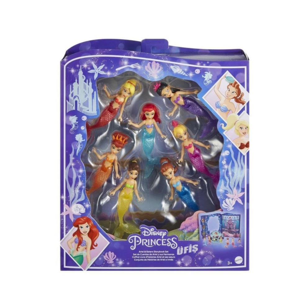 Mattel Disney Princess mini bambole Ariel e sorelle
