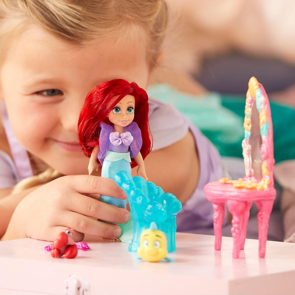Disney Store mini bambola Ariel, set da 9 pezzi