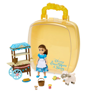 Disney Store mini bambola Belle, set 9 pezzi