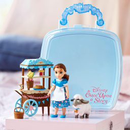 Disney Store mini bambola Belle, set 9 pezzi