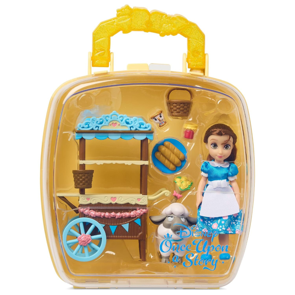 Disney Store mini bambola Belle, set 9 pezzi