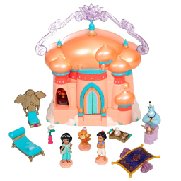 Disney Store playset Aladdin e Jasmine con palazzo