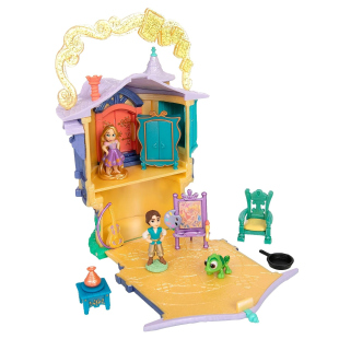 Disney Store playset torre Rapunzel con personaggi