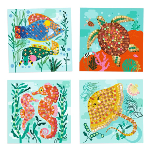 Djeco Collage Caraibi gioco creativo dai 5 anni