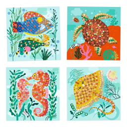 Djeco Collage Caraibi gioco creativo dai 5 anni