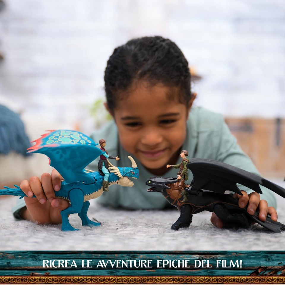 DreamWorks Dragons Dragon Trainer Sdentato e Hiccup, dai 4 anni