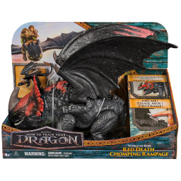DreamWorks Dragons drago Morte Rossa con mini Sdentato