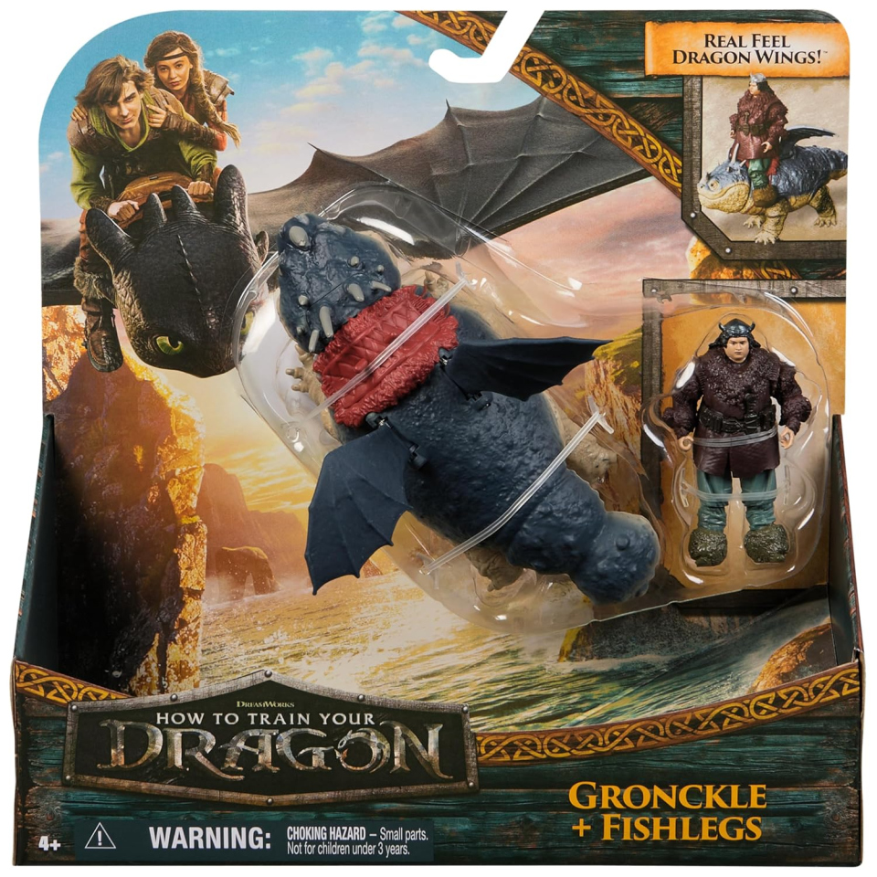 DreamWorks Dragons Gronkio e Gambadipesce, drago e vichingo