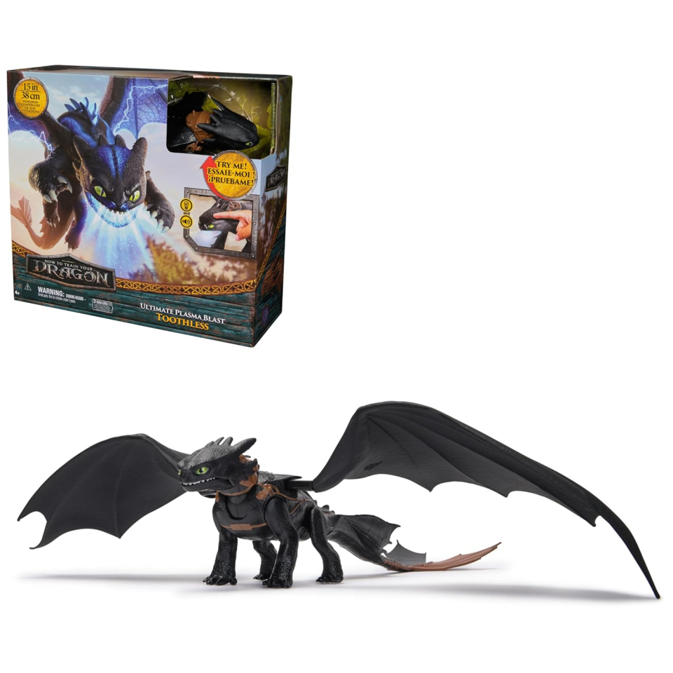DreamWorks Dragons Sdentato action figure con luci e suoni