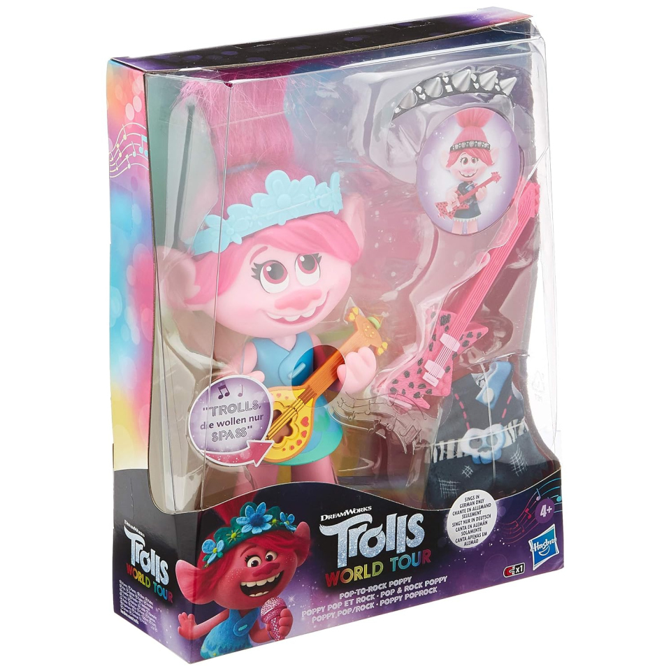 DreamWorks Trolls bambola Poppy Pop to Rock
