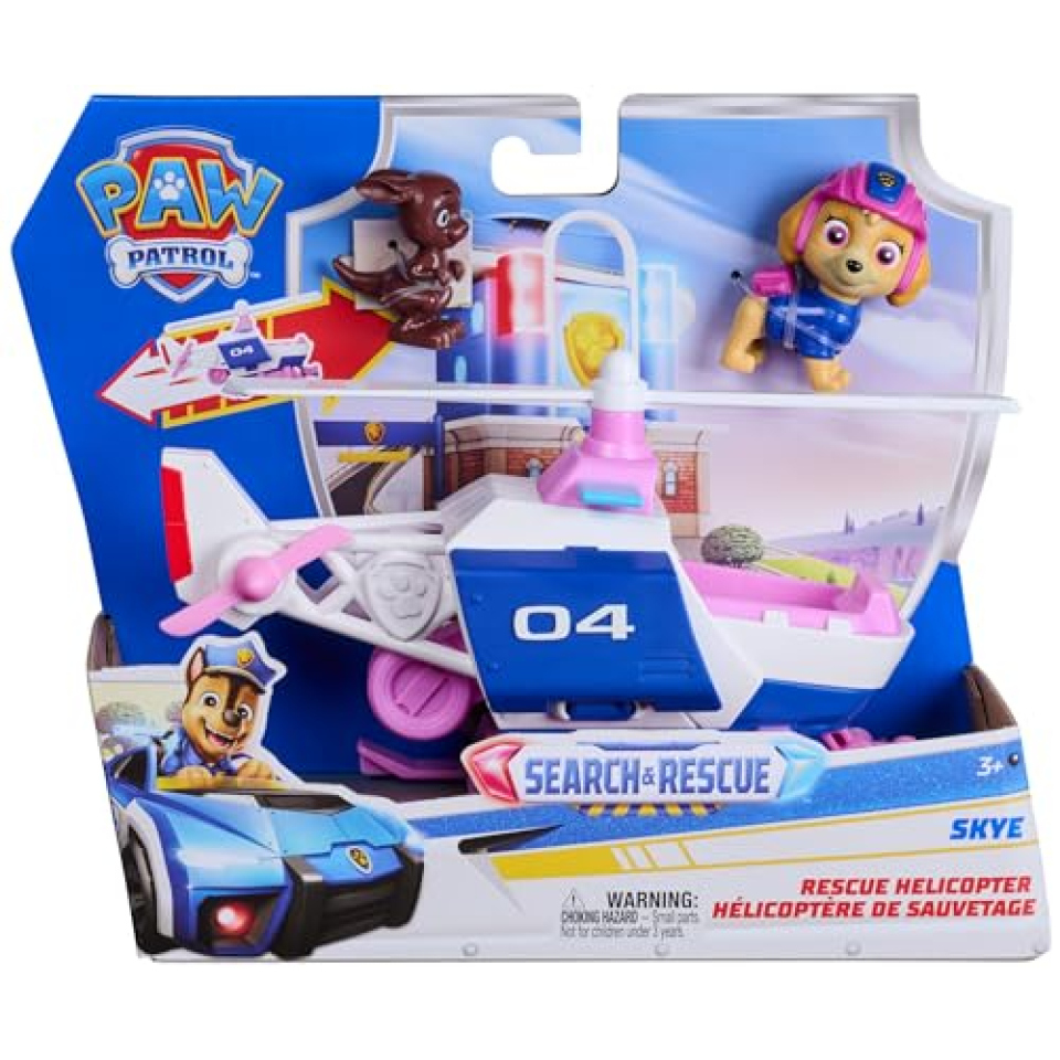 Elicottero di Skye Paw Patrol Search & Rescue con retrocarica
