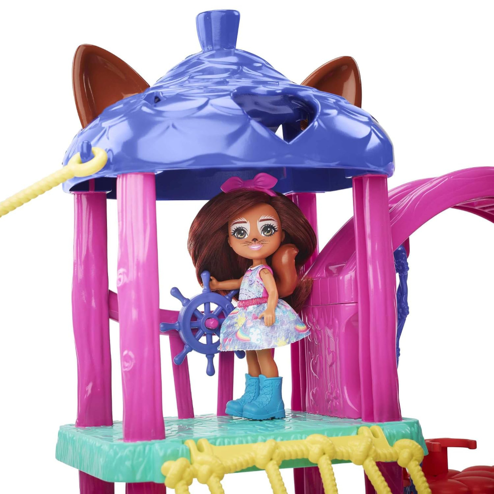 Enchantimals City Tails playset parco giochi con 4 personaggi