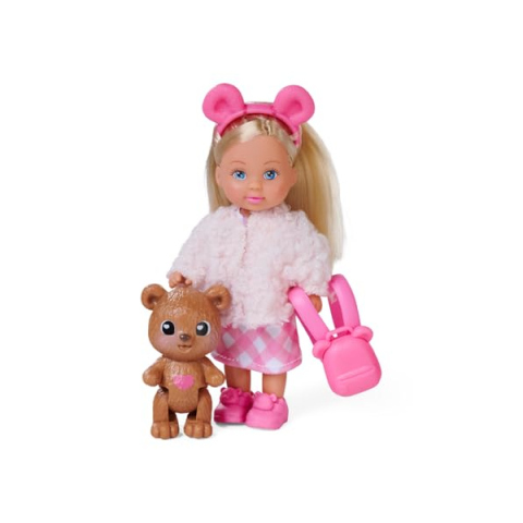 Simba Evi Love Teddy – Bambola 12 cm con Orsacchiotto e Accessori
