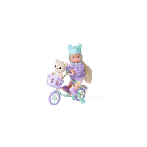 Evi Love Teddy Bike – Bambola con Bicicletta e Orsacchiotto Simba