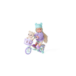 Evi Love Teddy Bike – Bambola con Bicicletta e Orsacchiotto Simba