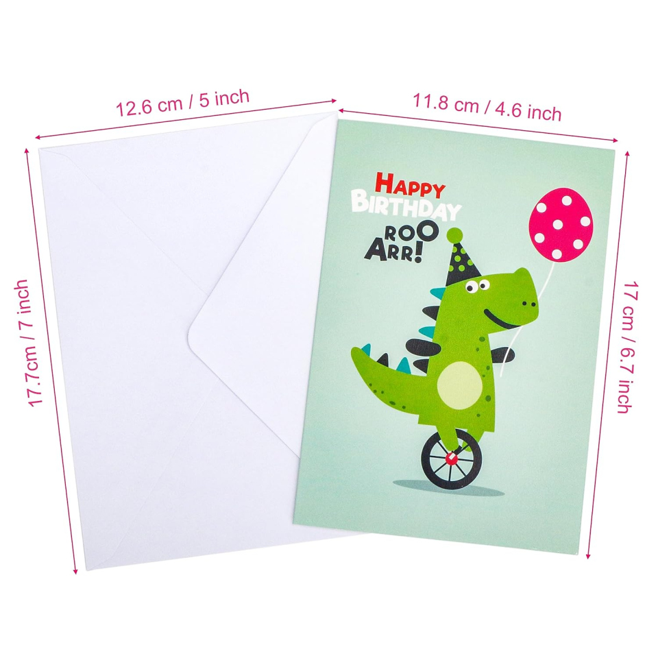 Exerz biglietti auguri compleanno assortiti, 24 pezzi con buste