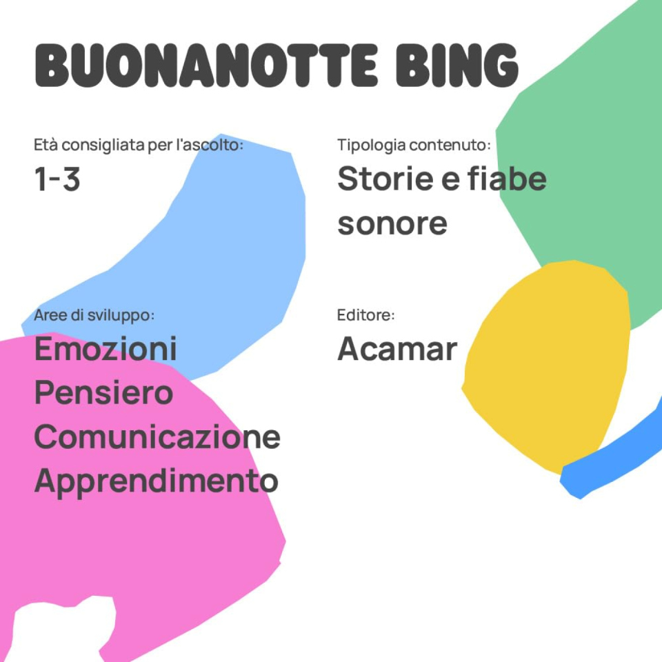 FABA Buonanotte Bing personaggio sonoro per la nanna