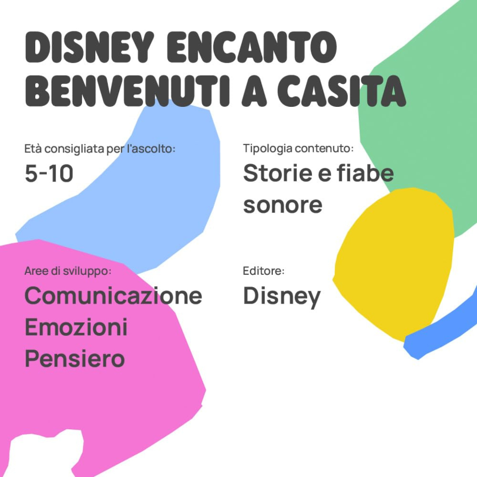 FABA Disco Sonoro Encanto: storia Disney dai 5 anni