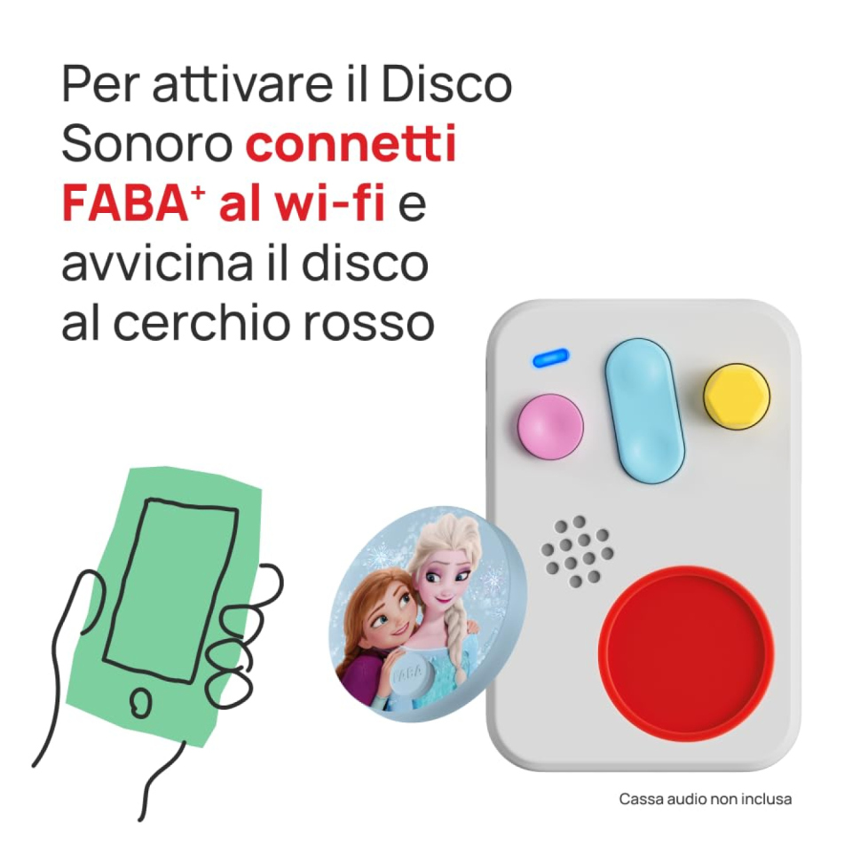 FABA disco sonoro Frozen Il regno di ghiaccio
