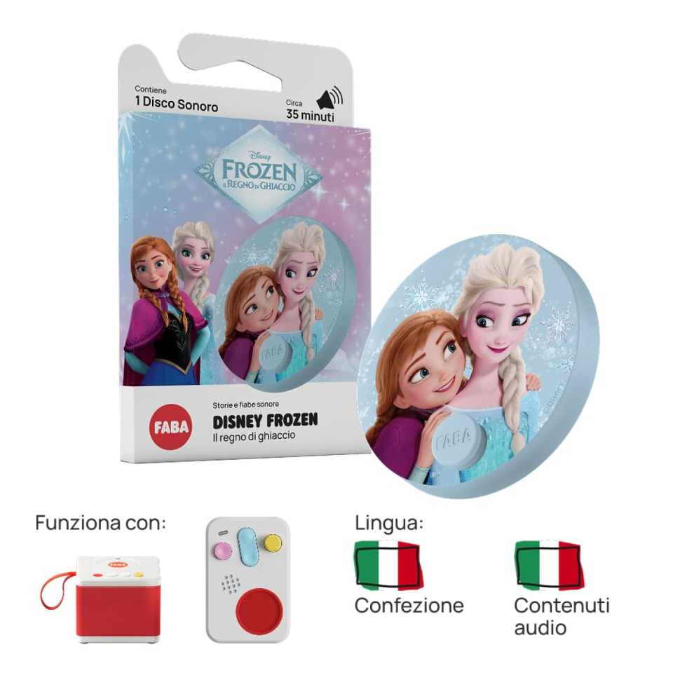 FABA disco sonoro Frozen Il regno di ghiaccio