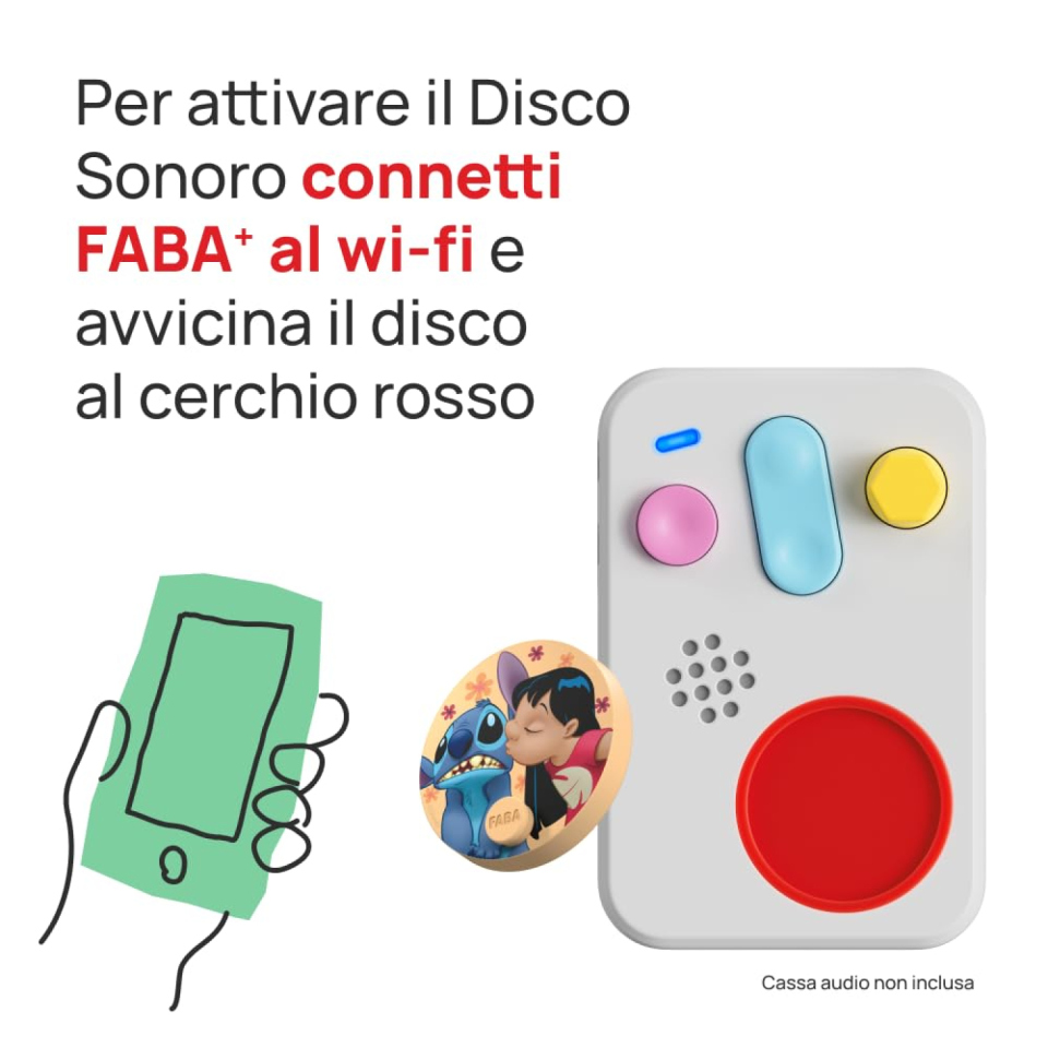 FABA disco sonoro Lilo e Stitch, storia Disney