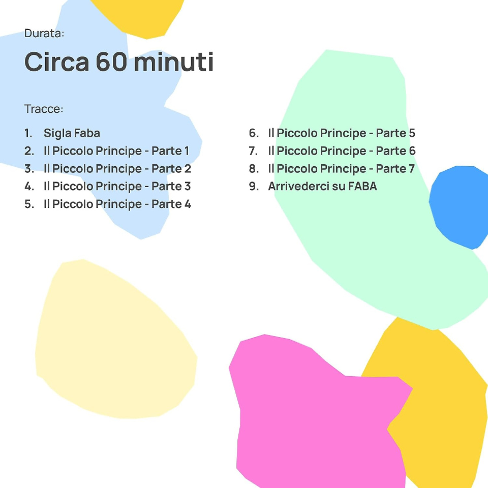 FABA Disco Sonoro Il Piccolo Principe per 5-10 anni