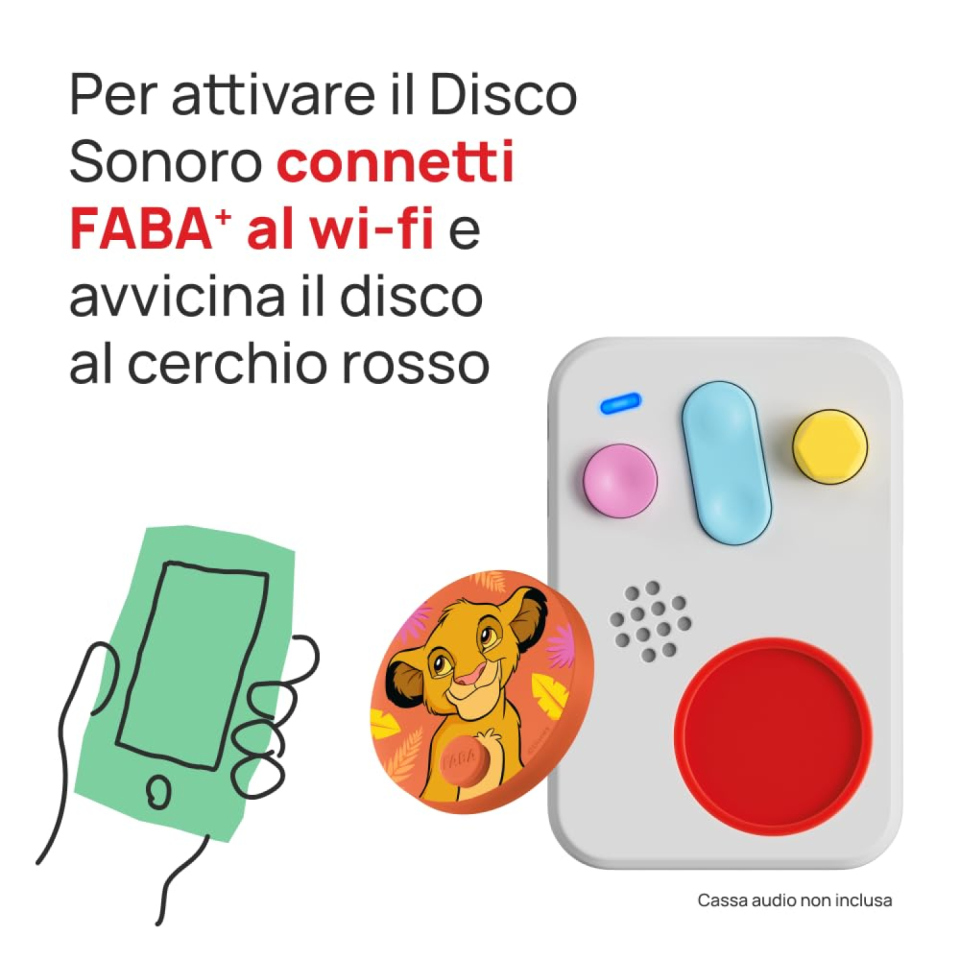 FABA Disco Sonoro Il Re Leone, storia Disney