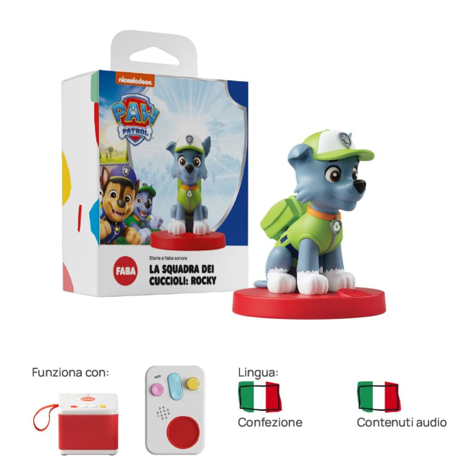FABA Personaggio Sonoro PAW Patrol Rocky, 3-5 anni