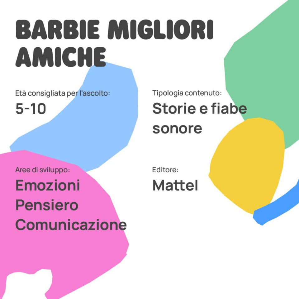 FABA personaggio sonoro Barbie Migliori amiche, 5-10 anni