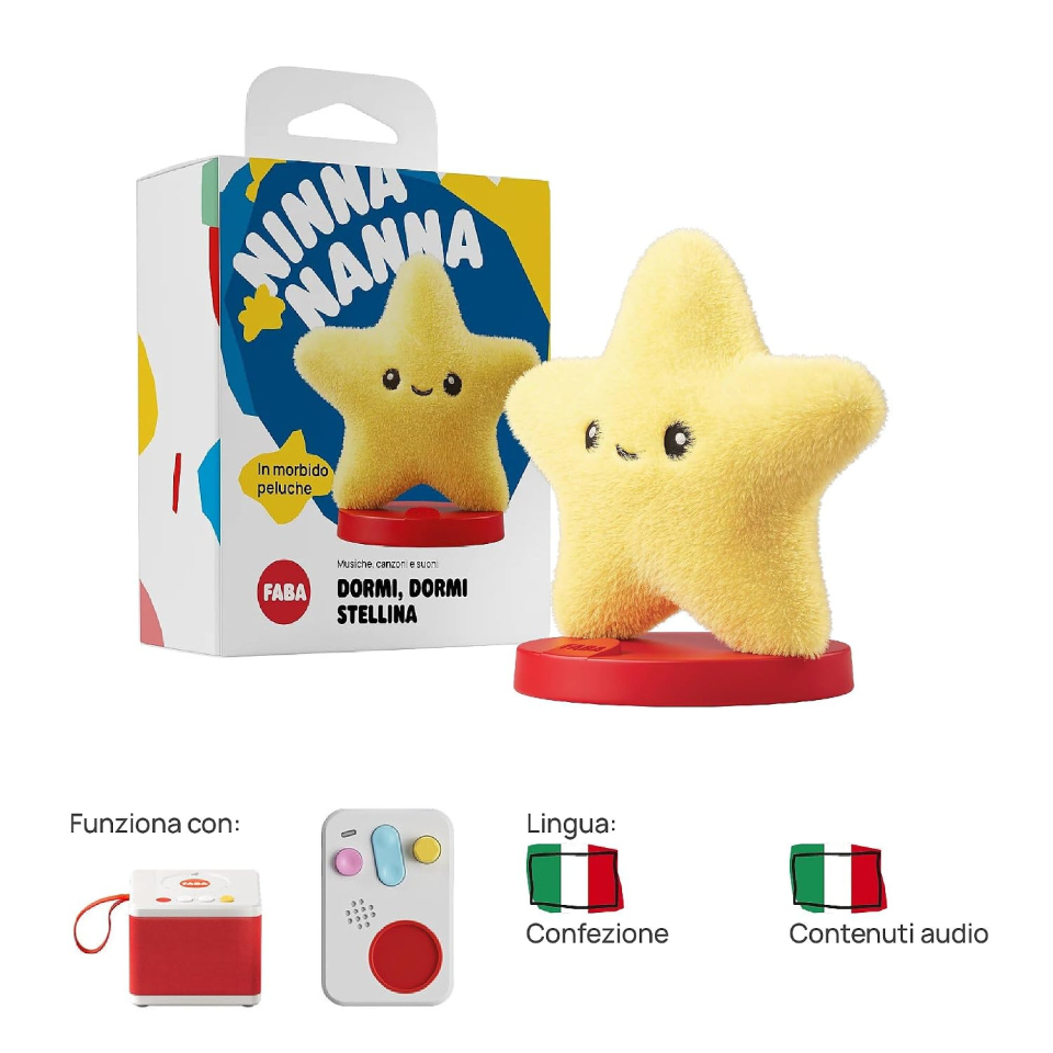 FABA personaggio sonoro ninne nanne Dormi, dormi stellina