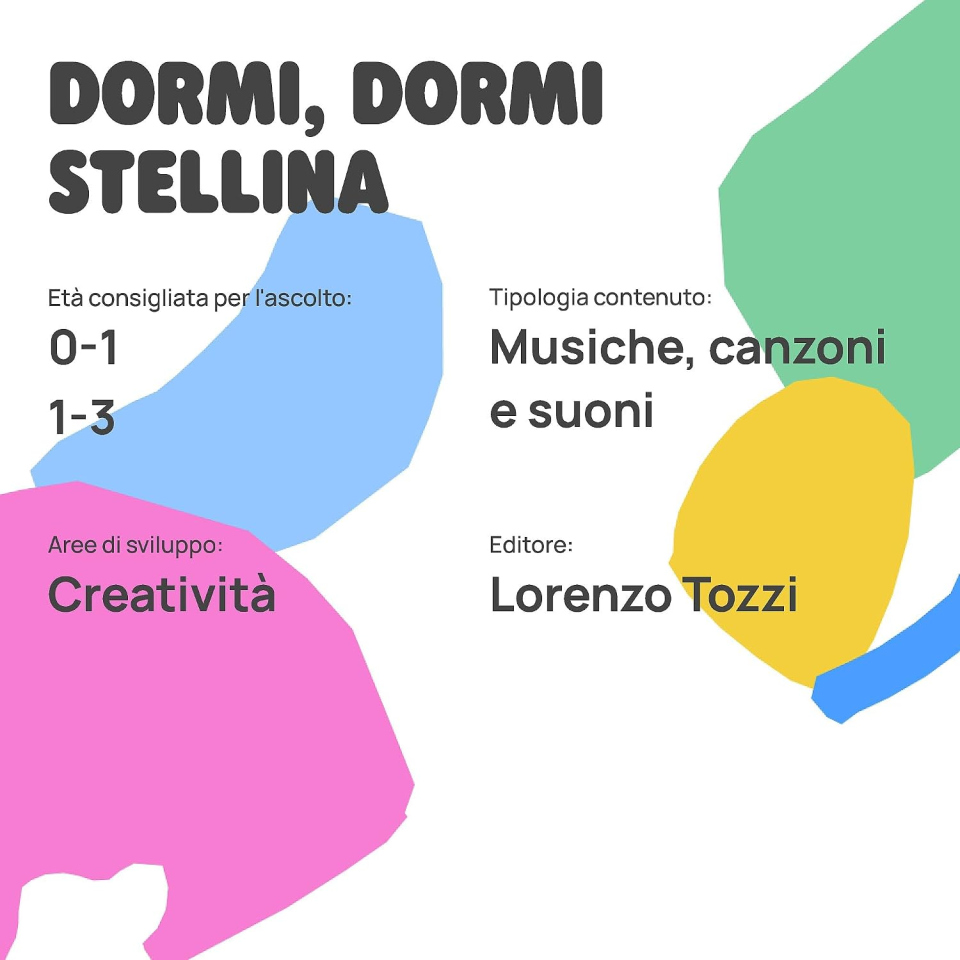 FABA personaggio sonoro ninne nanne Dormi, dormi stellina