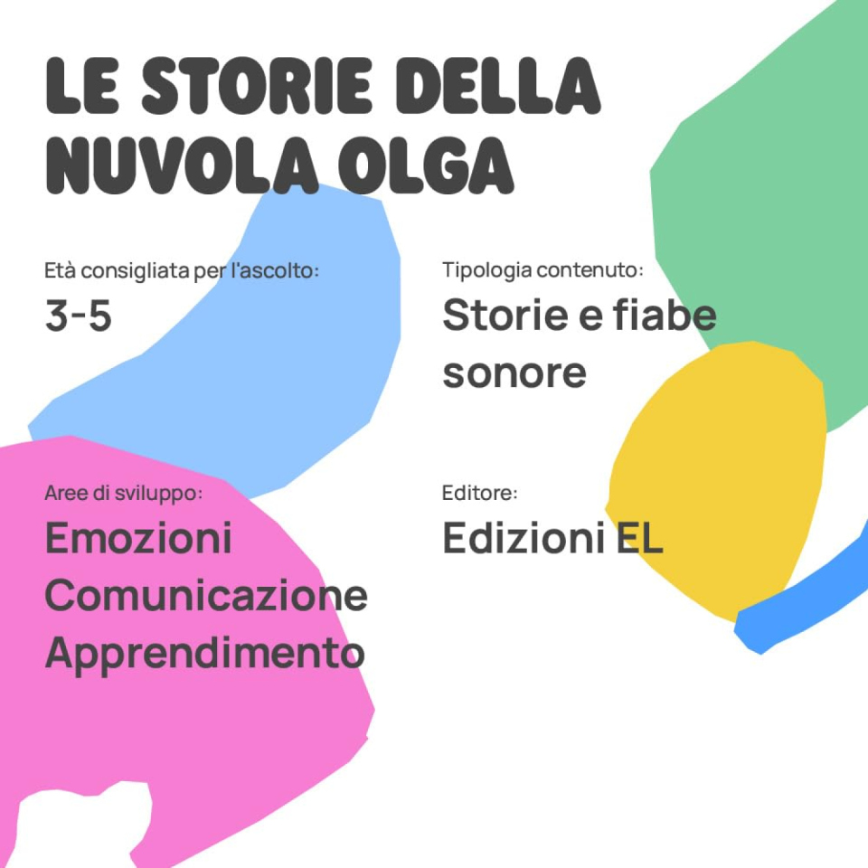 FABA personaggio sonoro Nuvola Olga: 10 storie, 3-5 anni