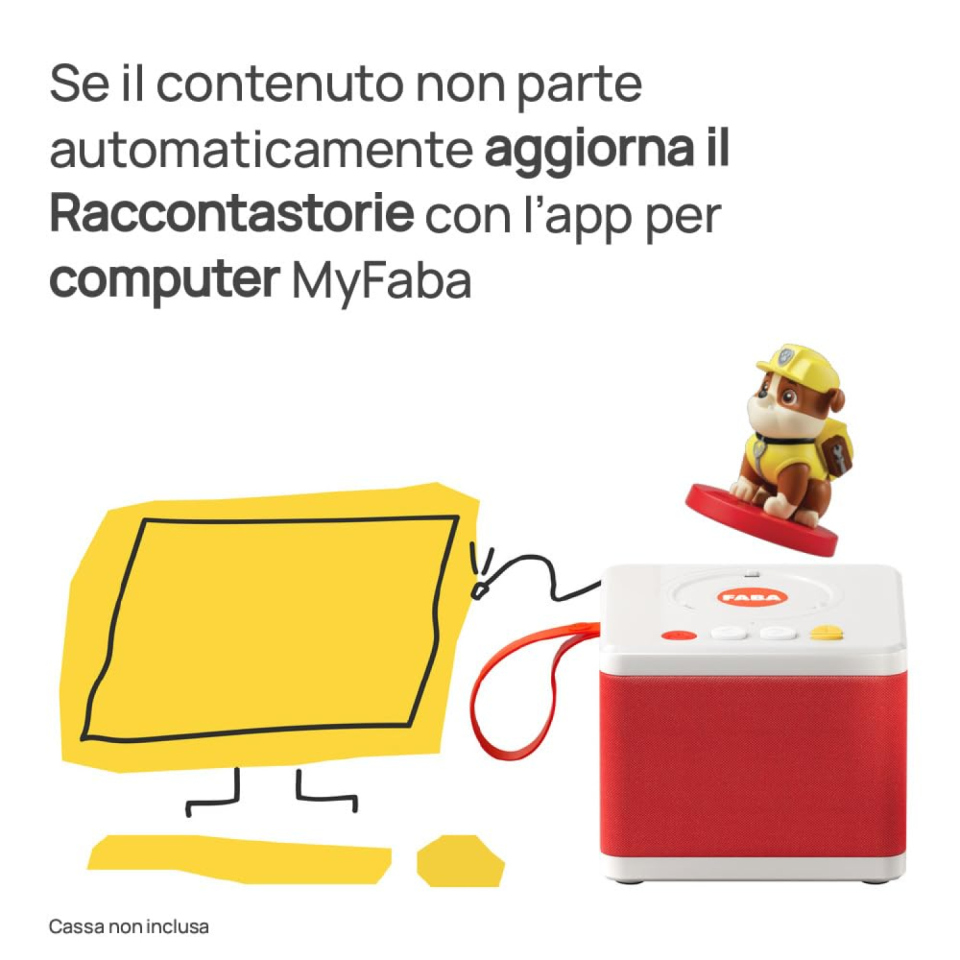 FABA Personaggio Sonoro Paw Patrol Rubble, dai 3 anni